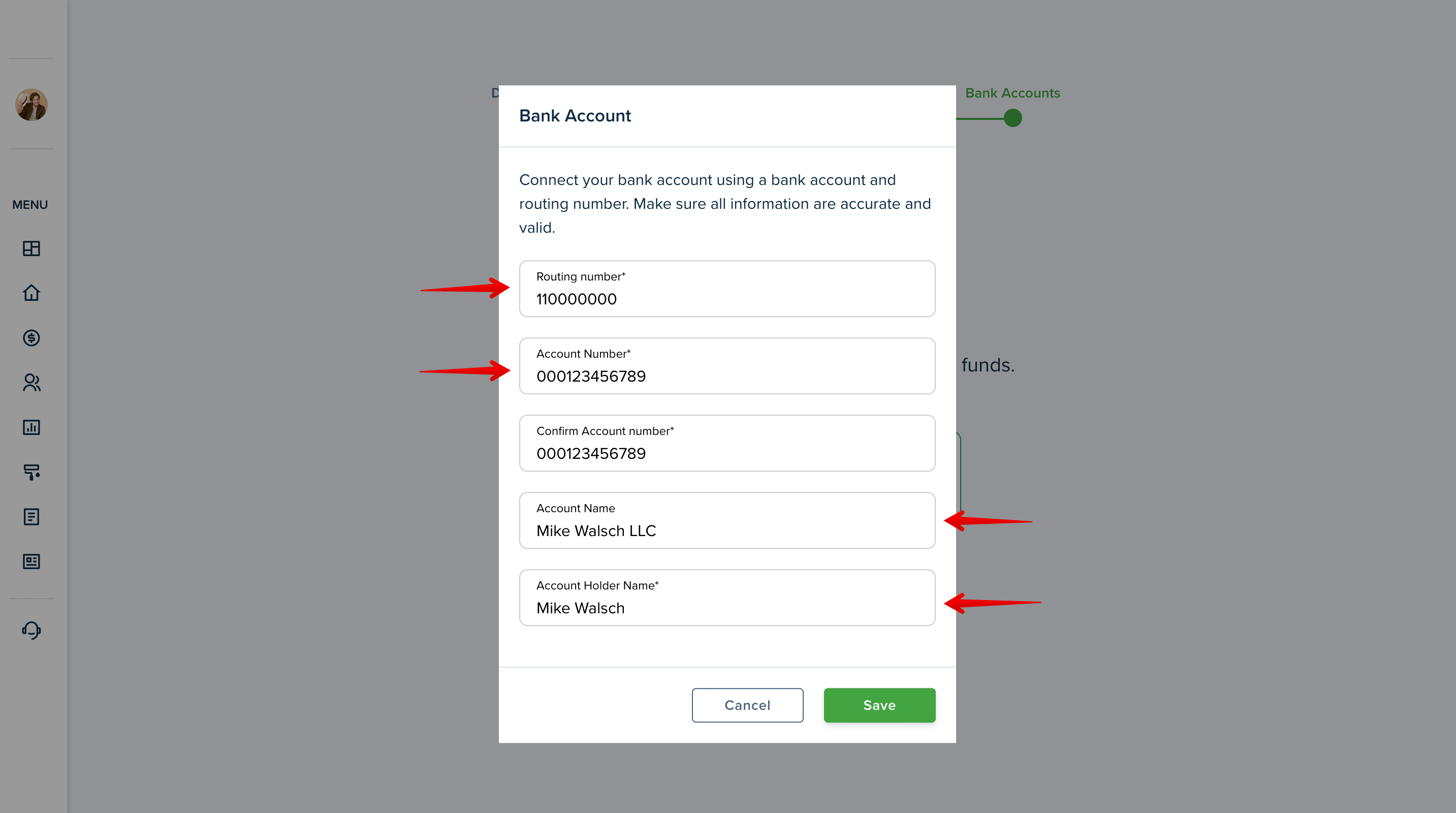 Help Center - Issues verifying my bank