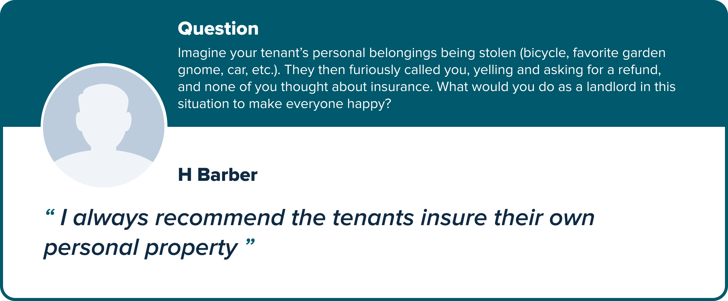 landlord insurance cost question